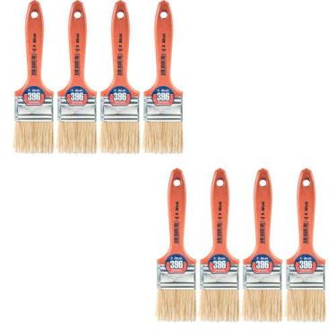 Imagem de Pincel Para Pintura Parede 2 Verniz Stain Atlas - 8 Unid