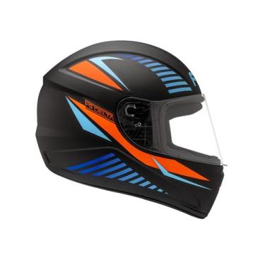 Imagem de Capacete Moto Fechado Feminino Masculino Fly F-9 Delta, 60, Preto Fosc