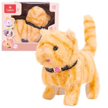 Imagem de Brinquedo de Pelucia Gatinho c/Som e Movimento - Castela