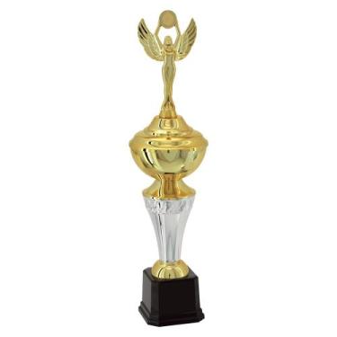 Imagem de Troféu Vitória Vencedor 401431 Futebol 49cm Cor:Dourado+Prata, Dourado
