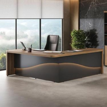 Imagem de Mesa artany tamburato supreme le - nogal/preto