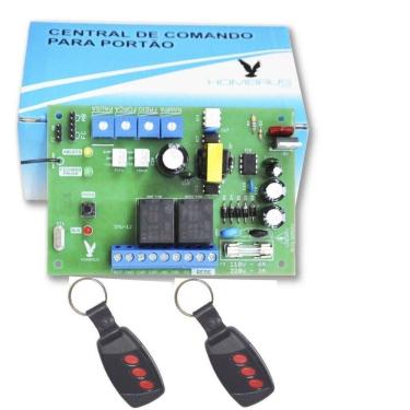 Imagem de Placa Central de Comando CMU-12 para Motor de Portão Garem com 2 Controles Hombrus