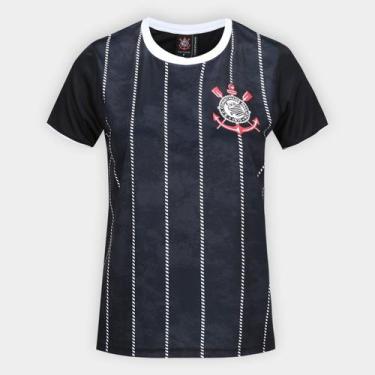Imagem de Camisa Corinthians Feminina - Braziline, Preto, G