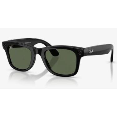 Imagem de Óculos de Sol Ray-Ban Meta Wayfarer Preto Fosco RW4012 601/7153 155 53