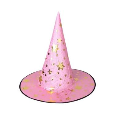 Imagem de Chapéu De Halloween Para Crianças E Adultos, Bruxa, Mago, Pentagrama, 