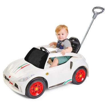Imagem de Carrinho Passeio e Pedal Racer Turbo Branco - Calesita