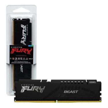Imagem de Memória Ram Para PC Gamer 32GB Kingston Fury Beast 1x32GB DDR5 5600MHz