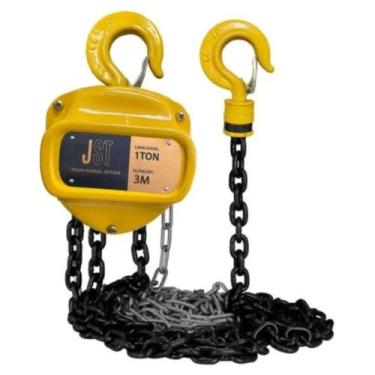 Imagem de Talha Manual de Corrente 1 Tonelada 3 Metros JST JST1X3 Carga 1000kg