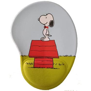 Imagem de Mouse Pad Ref.101 Com apoio de pulso Ergonômico | Snoopy (Snoopy Cèu)