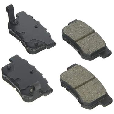 Imagem de Bosch BE536H Conjunto de pastilhas de freio de disco azul com ferragens para carros selecionados Acura, Honda e Isuzu, SUVs e mini vans – Traseira