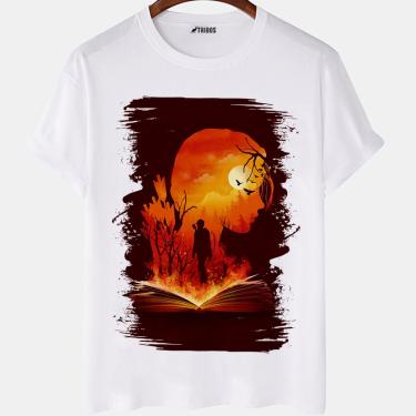 Imagem de Camiseta masculina Lara Croft Tomb Raider Sombra Arte Camisa Blusa Branca Estampada