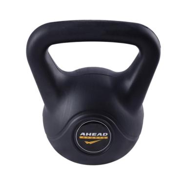 Imagem de Kettlebell Black Cimento Peso Academia 8 Kg Preto