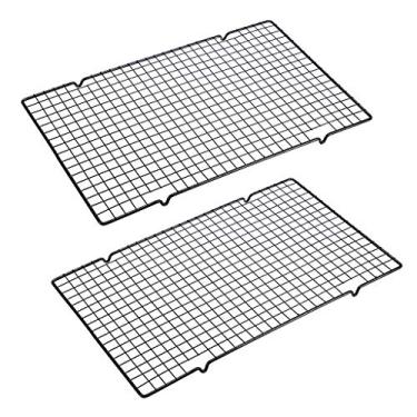 Imagem de Conjunto OwnMy de 2 suportes de resfriamento para assar, 25,4 x 40,6 cm, antiaderente, resistente para arame, forno e assadeira