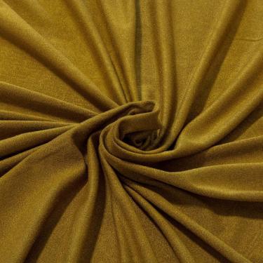 Imagem de Tecido Malha Suede Mostarda Toque De Pele Lisa Com Elastano