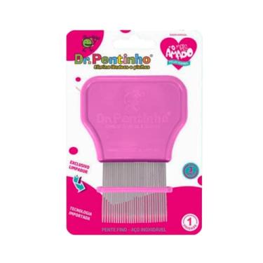 Imagem de PENTE FINO DE AÇO INOX DR.PENTINHO - ROSA