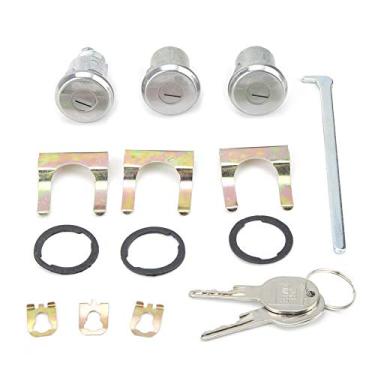 Imagem de Cilindro de bloqueio de porta, 654394765282, cilindro de bloqueio de porta e chave serve para Camaro