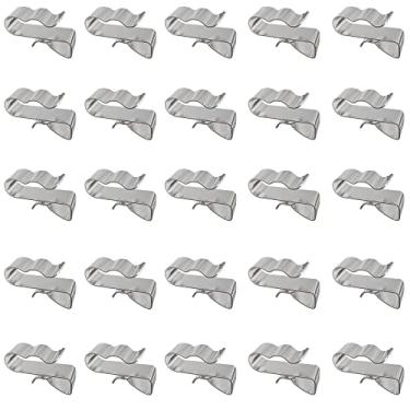 Imagem de NATIKON Grampos de arame para estrutura de reboque de aço inoxidável organização de fio para reboque de barco de pesca, 25 peças