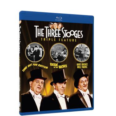 Imagem de Three Stooges Collection - Volume One - Triple Feature - Blu-ray (Time Out for Rhythm, Rockin' in the Rockies and Have Rocket, Will Travel)