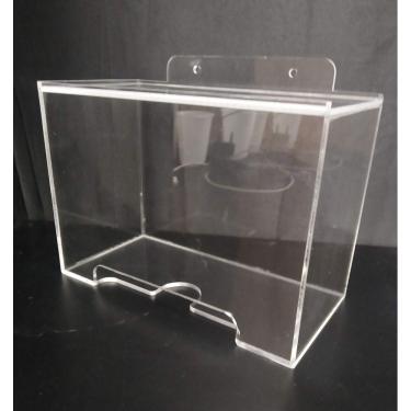 Imagem de Caixa Porta Máscara Descartável Em Acrílico P/  Parede