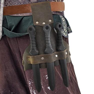 Imagem de Couro PU Sapo | Espadas Cinto Porta Espadas Medieval Couro PU Espadas Adagas Sapo,Acessórios universais para fantasias suporte sapo para homens adultos Purble