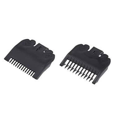 Imagem de KKmoon 2pcs guia de corte pente ferramenta de cabeleireiro 1,5 mm 3 mm conjunto de pente de limite colorido compatível com máquina de cortar cabelo elétrica WAHL