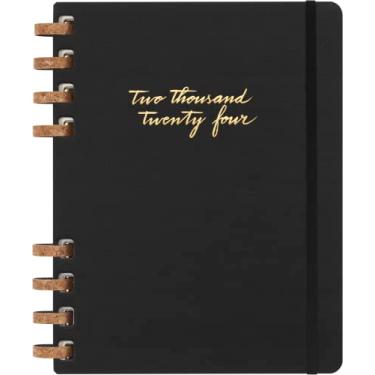Imagem de Moleskine Spiral 12 Month 2024 Solar Year Planner, Hard Cover, XL (7.5" x 9.75"), Black
