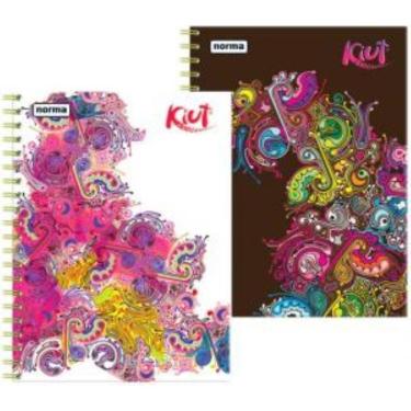 Imagem de Caderno Universitário 10X1 200 Folhas Capa Dura 2560 Kiut Arabescos Norma