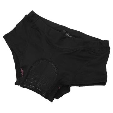 Imagem de Cuecas de Bicicleta Femininas, Shorts de Bicicleta Acolchoados 3D, Roupa íntima Com Absorção de Choque para Girar (L)