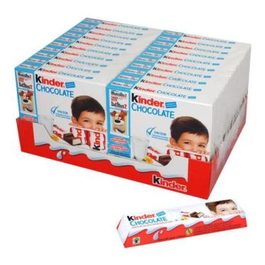 Imagem de Chocolate Kinder, 1 Caixa Com 80 Barrinhas