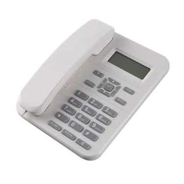 Imagem de Telefone com fio de mesa telefone fixo desktop casa telefone idosos chamador telefone integrado para home office hotel alto volume telefone fixo telefone de recepção
