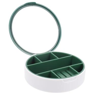 Imagem de Holibanna Caixa de jóias bandeja de plastico recipientes de plástico pequeno recipiente de plástico mala de viagem pequena joia pequeno organizador de jóias portátil Caixa de armazenamento