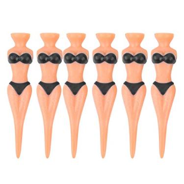 Imagem de Camisetas De Golfe Engraçadas Para Meninas, Camisetas De Golfe Femininas Sexy E Formato De Biquíni De Beleza, Acessórios De Ferramentas De Prática De Treinamento Duráveis(preto)