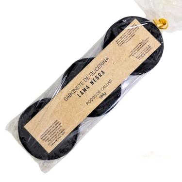 Imagem de Sabonete Lama Negra Vulcânica Glicerina Natural Kit 3 Barras - Poços de Caldas