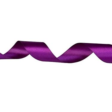 Imagem de Craft County - Fita de cetim dupla face de 5 cm - Roxo - 23 m - Ótimo para projetos de artesanato, embrulho, casamentos, festas, projetos florais, decoração de casa e muito mais