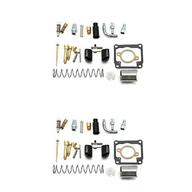 Imagem de Kit de reparo de carburador de motocicleta para Dellorto PHBG DS Racing 17 mm 19 mm junta de assento de agulha flutuante peças sobressalentes (cor: 2 conjuntos)