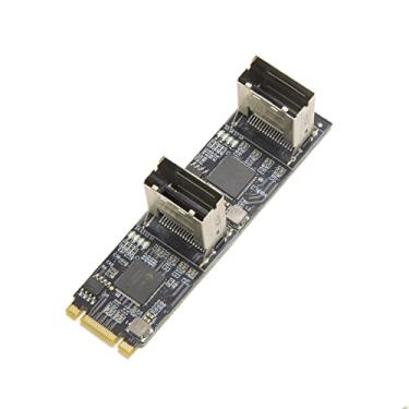 Imagem de IO Crest Adaptador PCI-e 3.0 x2 com 8 portas não-RAID SATA III 6 Gbp/s para M.2 B+M