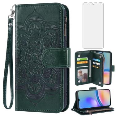 Imagem de Asuwish Capa de telefone para Samsung Galaxy A05s/A05 capa carteira com protetor de tela de vidro temperado e flor de couro flip porta-cartão de crédito suporte acessórios para celular Ao5s Ao5 A 05s