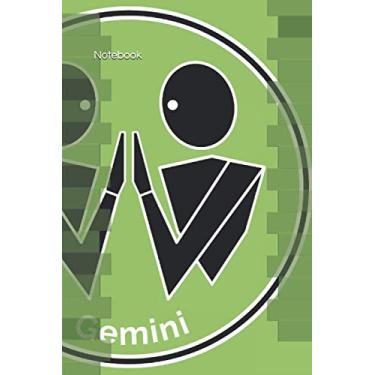 Imagem de Notebook: Gemini Zodiac Sign Notebook | 120 pages - lined | For astrology and horoscope fans. Notes, journal or diary for observing living together in the zodiac and ascendant.