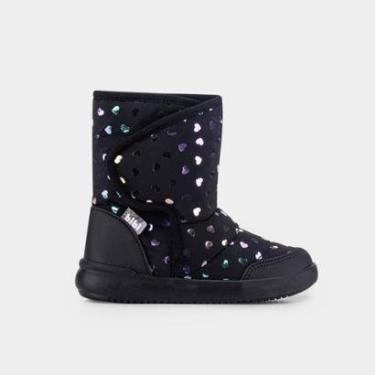 Imagem de Bota Infantil Bibi Urban Basic Drop Preta de Coração-Feminino