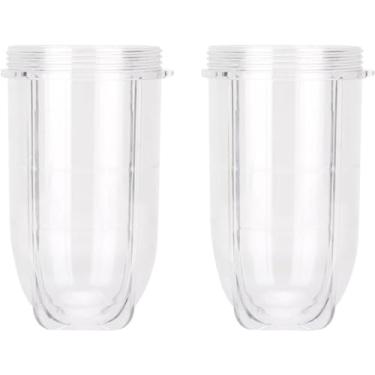 Imagem de 2 peças de copos de reposição para Magic Bullet peças de reposição para liquidificador de 473 ml compatível com misturador de suco 250W Magic Bullet série MB1001