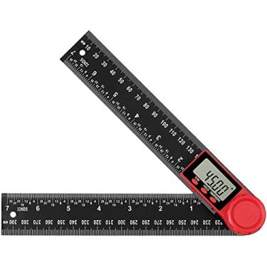 Imagem de Transferidor digital de ângulo de 8 polegadas, régua transferidora de medição de 360 graus com display LCD