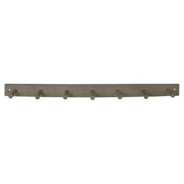 Imagem de Suporte de parede para cabide de 7 pinos - ganchos de madeira montados na parede para pendurar casacos, chapéus, bolsas e mais - fácil de instalar e suporte resistente para armário, entrada e quarto -