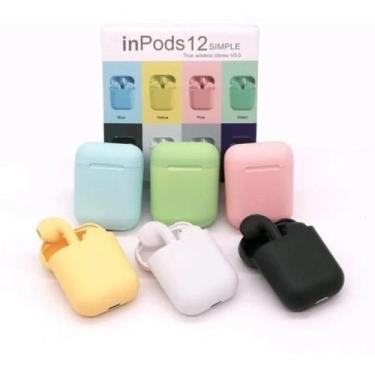 Imagem de Fone De Ouvido Bluetooth Sem Fio Touch I12 Android e IOS - TWS, Azul C