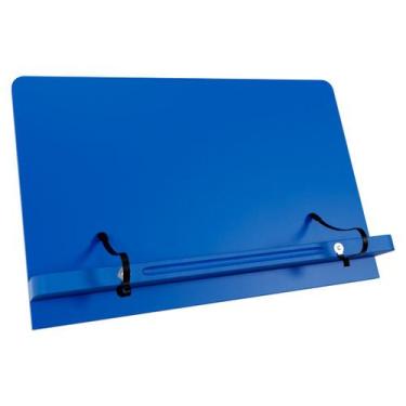Imagem de Suporte Para Livro E Tablet Resistente Ergonômico Azul - Marca Fácil