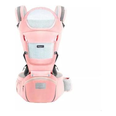 Imagem de Bolsa Canguru Bebê Conforto Seguro Apoio Ergonômico Facilidade Transpo