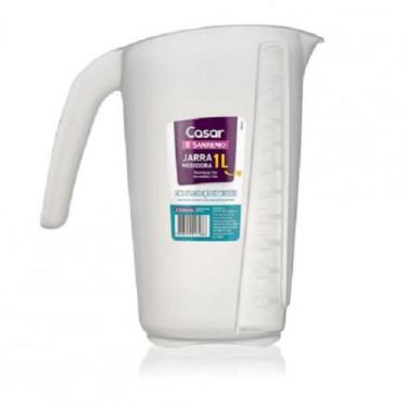 Imagem de Jarra Medidora 1 Litro Com Alça e Graduado Plastico Sanremo Sr805 Livr