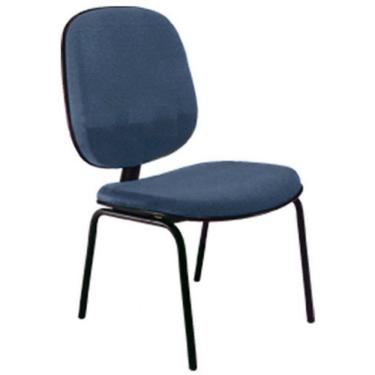 Imagem de Cadeira Diretor Fixa para Escritório Linha Uno Azul