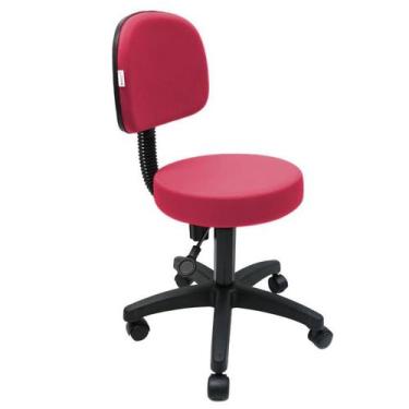 Imagem de Mocho de Estetica Nice - Base Preta - Maiart, Pink