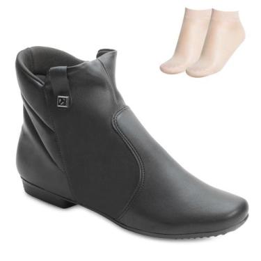 Imagem de Bota Cano Curto Piccadilly e Meia PD24-25023, Preto, 36