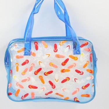 Imagem de Bolsa Necessaire De Praia Maquiagem Organizadora - oem, Branco